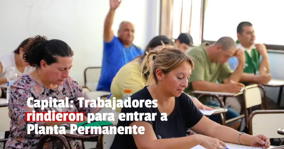 Empleados de Capital rindieron el examen para ingresar a Planta Permanente
