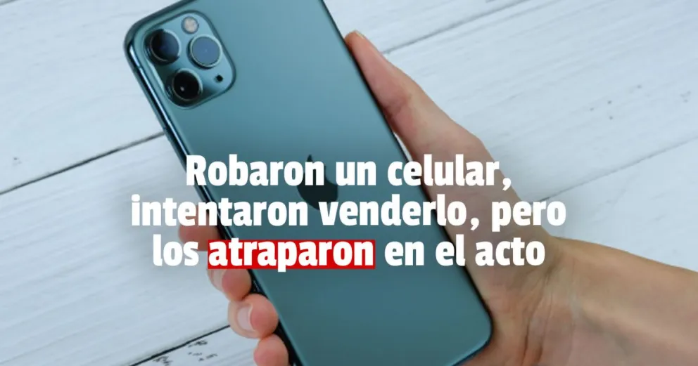 Intentaron vender un iPhone robado pero su dueña los acusó con la policía 