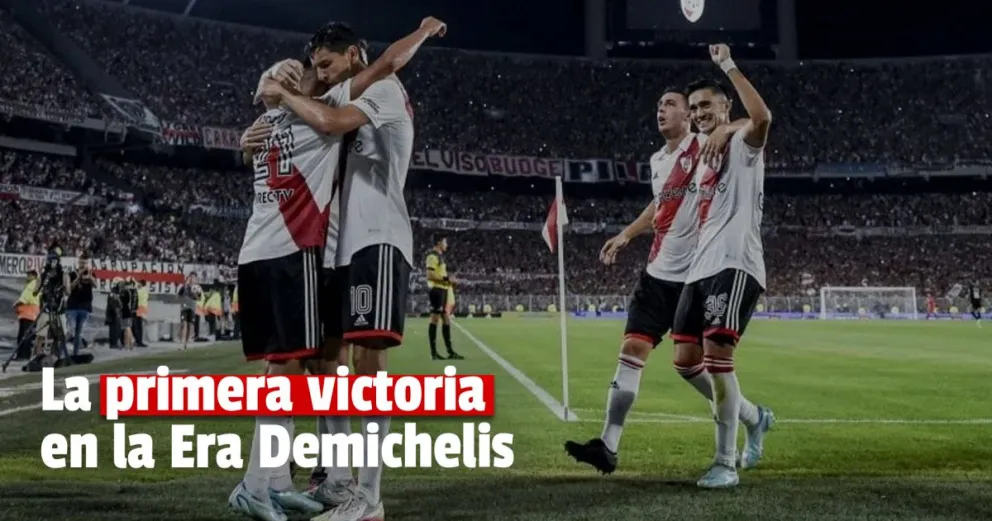 River obtuvo su primer victoria oficial en la era Demichelis 