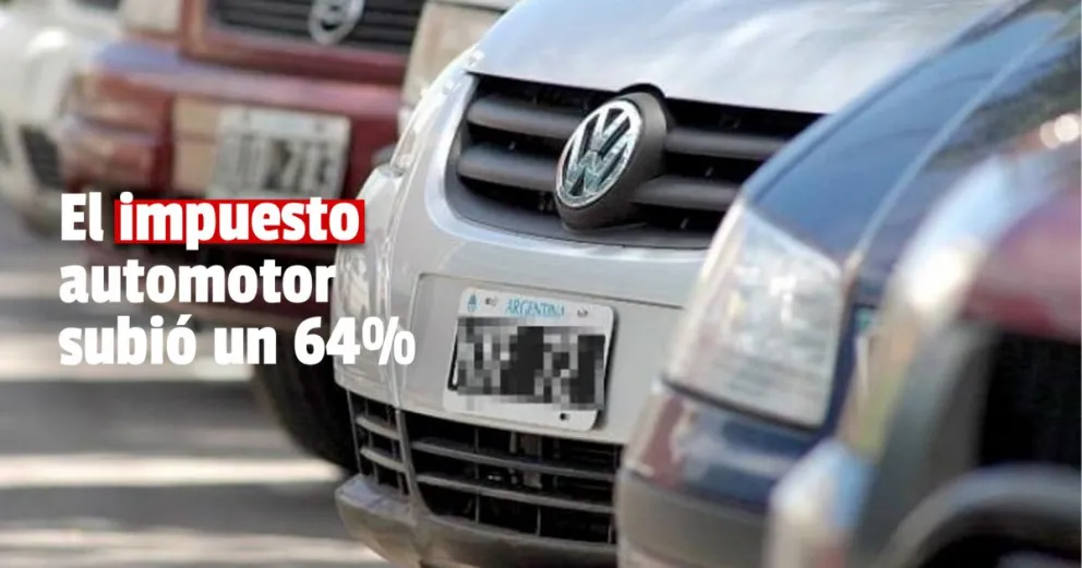 Debido al alza en el valor de los autos el impuesto automotor subió un entre un 64% y 100% dependiendo el modelo