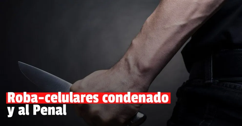 Lo condenaron por robar dos celulares 