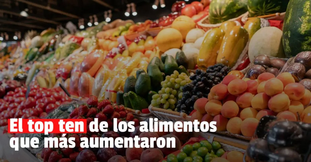 ¿Cuáles fueron los alimentos que más aumentaron en enero?