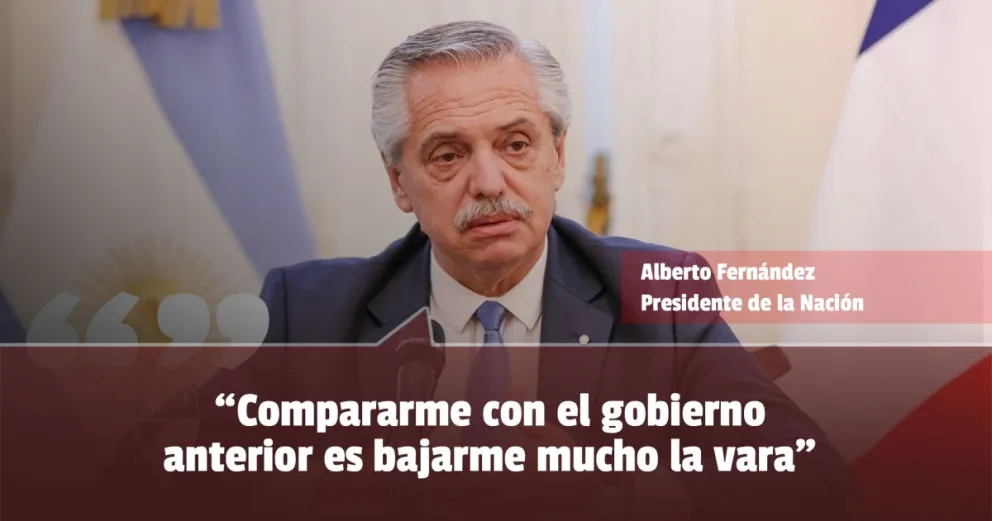 Alberto criticó las comparaciones con el gobierno nacional 