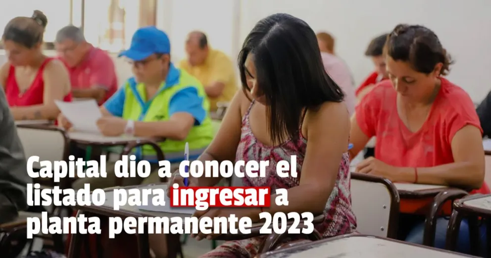 En la jornada de ayer se publicó la lista de mérito de los concursantes para ingresar a planta permanente en 2023