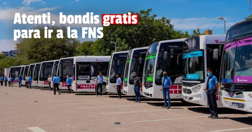 Este año, la Fiesta del Sol tendrá más de 100 líneas de colectivos gratuitas 