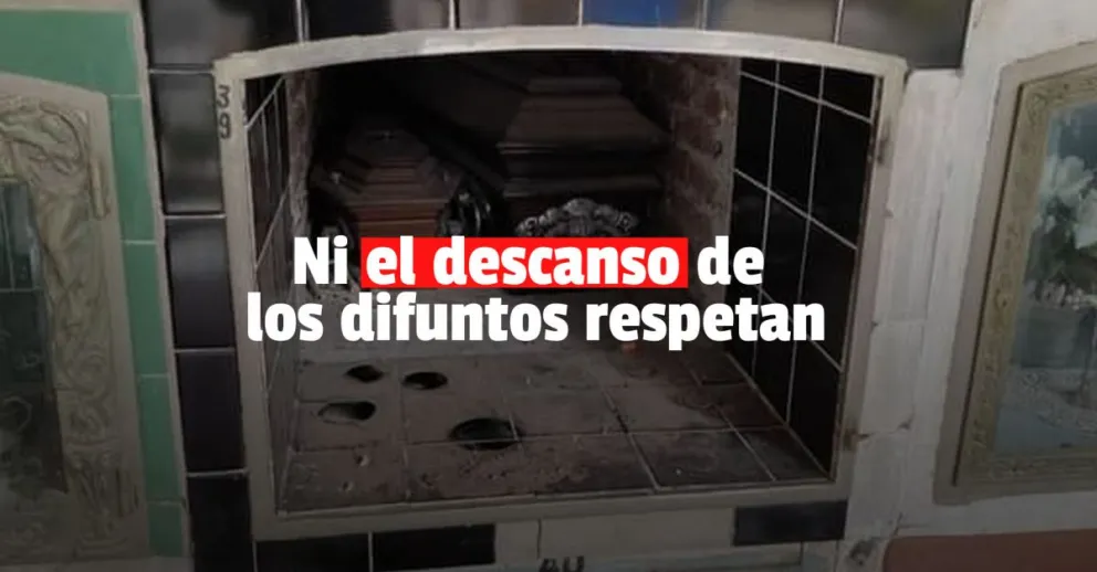 Afirman que profanaron nichos en el cementerio de Angaco