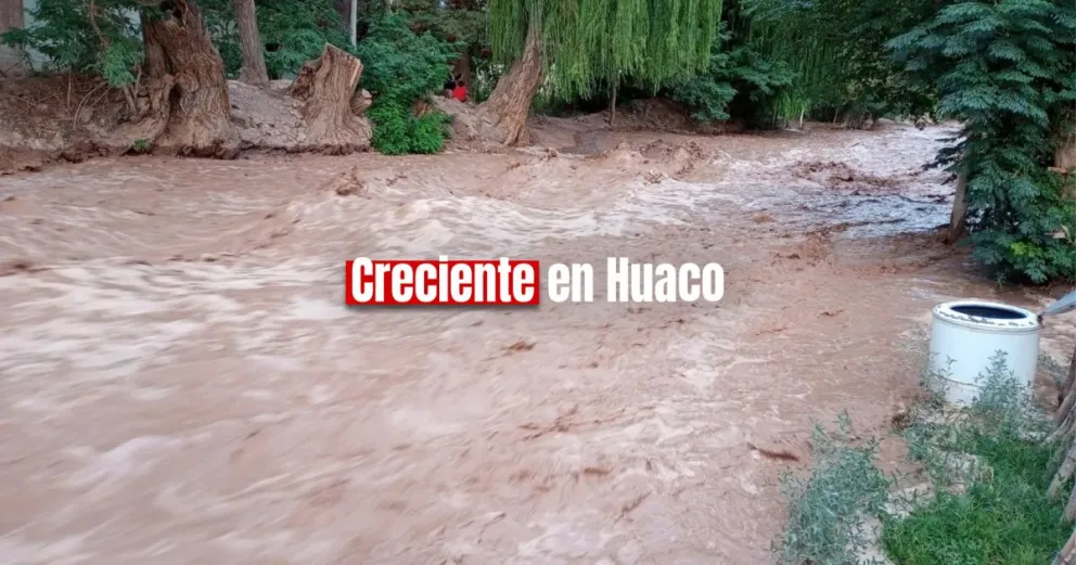 Alerta por la bajada de creciente en Huaco