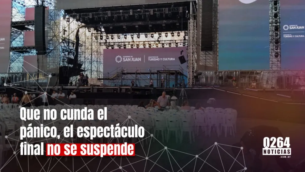 Hasta el momento no se suspende el espectáculo final