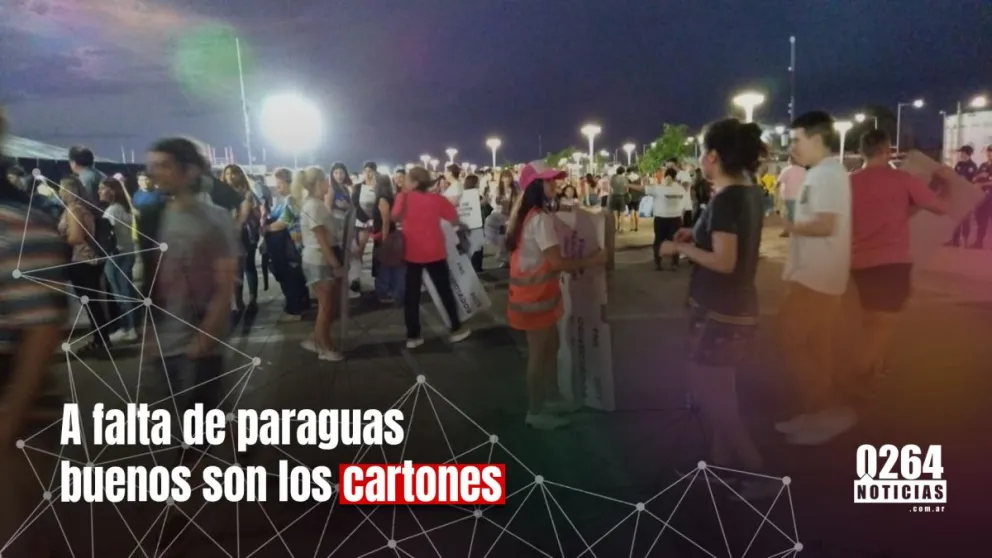 ¿Qué pasó el público después de la lluvia?