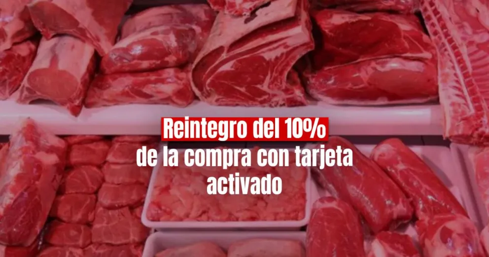 El reintegro del 10% en compras de carne con tarjeta entre en vigencia 