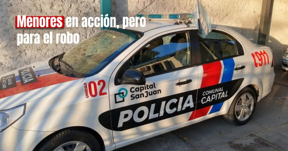 Tres menores robaron dos cámaras de seguridad de una bodega 