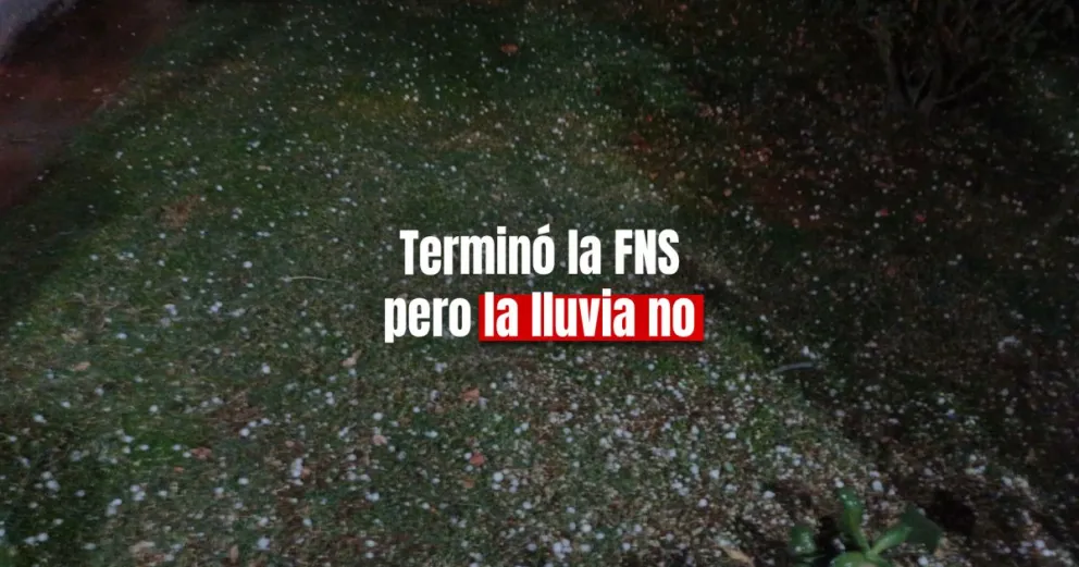 La lluvia llegó con granizo incluido en algunas zonas de la provincia