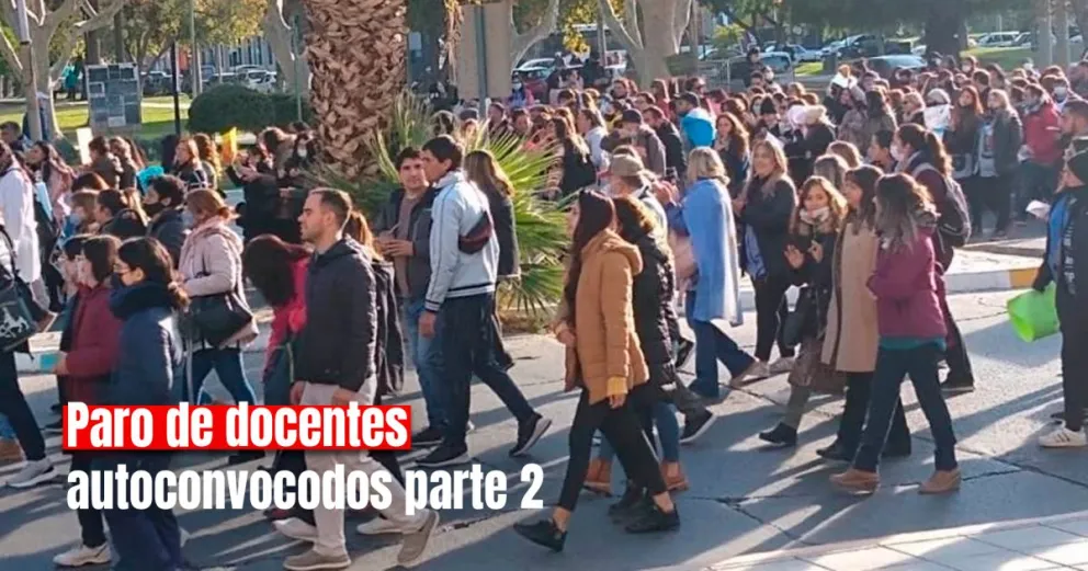 Los docentes autoconvocados confirmaron que el paro continúa este jueves 