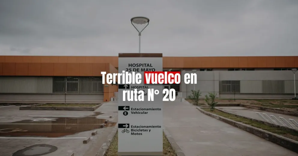 Una mujer y un niño volcaron en plena ruta