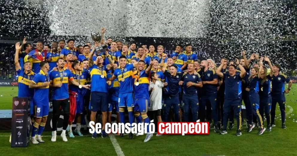 Boca le ganó 3-0 a Patronato y se convirtió en campeón de la Supercopa Argentina
