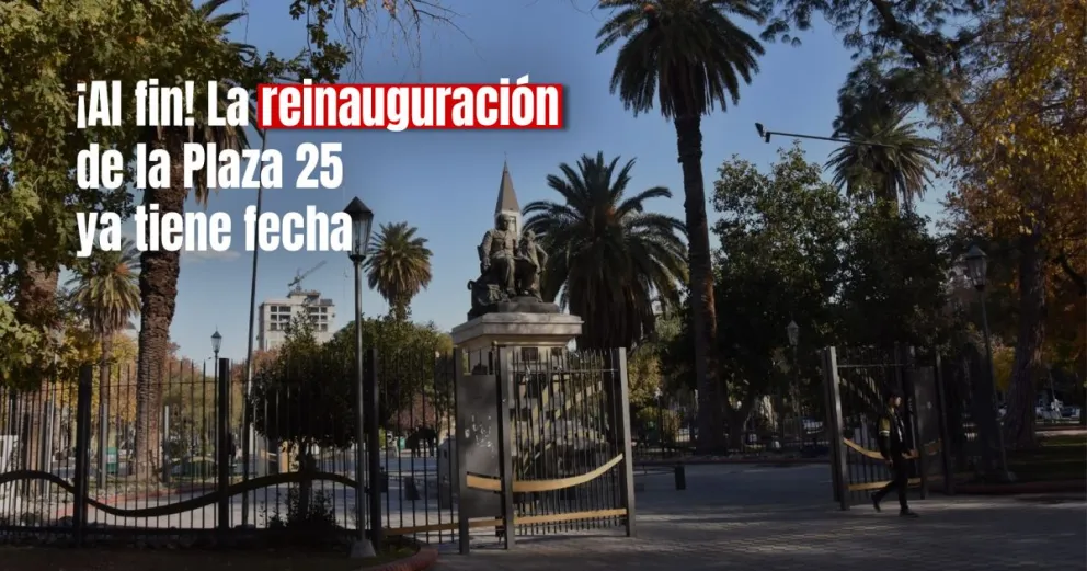 Baistrocchi confirmó la fecha de la reinauguración de la Plaza 25 de Mayo