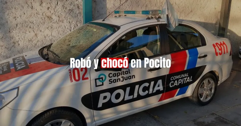 Tres ladrones robaron y uno fue capturado gracias a un siniestro vial 