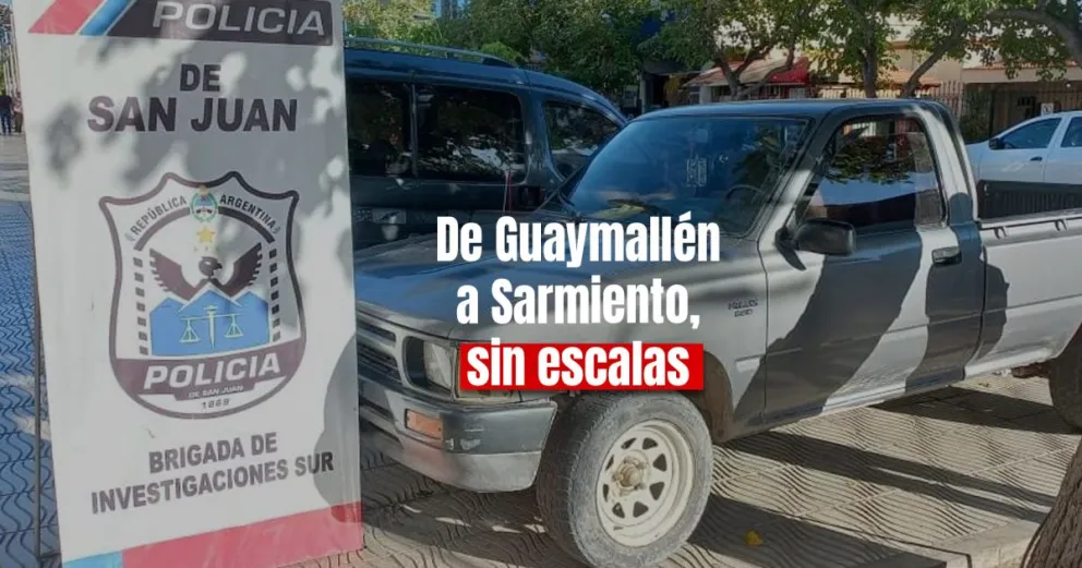Encontraron en Sarmiento una camioneta que fue robada en Mendoza