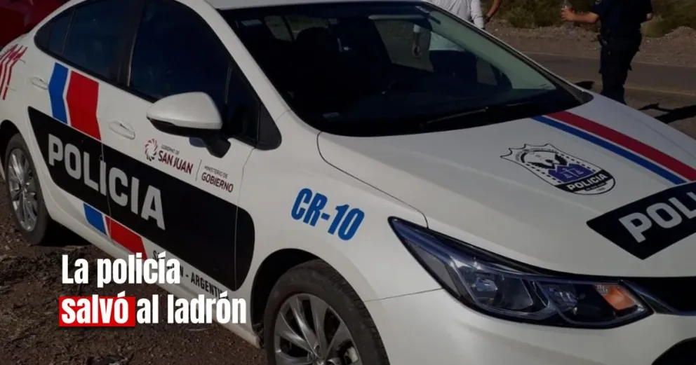 Robó una garrafa y pudo ser agredido por los vecinos, pero la policía lo salvó