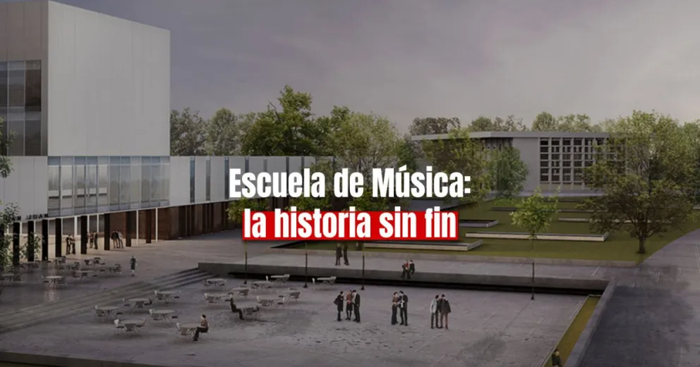 Reconocen que las obras de la Escuela de Música están un poco "ralentizadas"