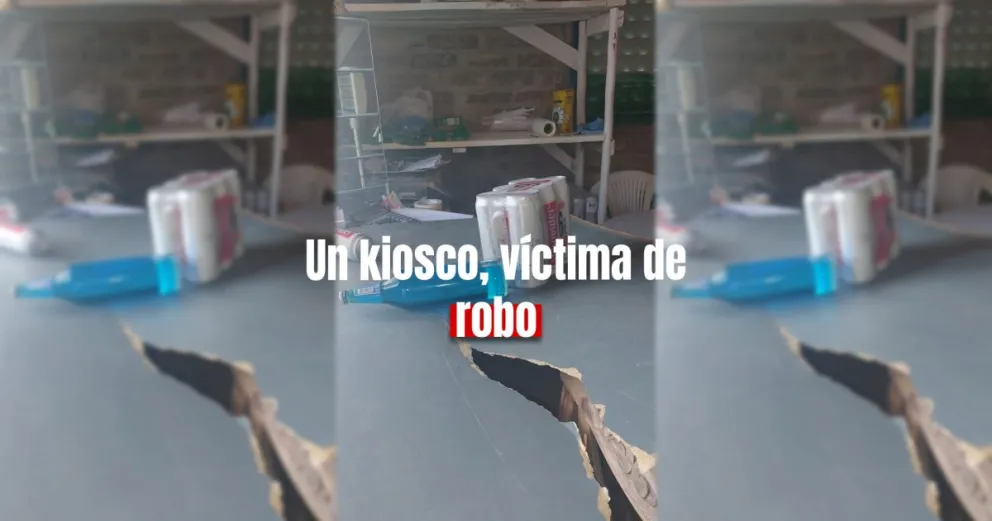 Ladrones robaron y destrozaron un kiosco de Tamberías 