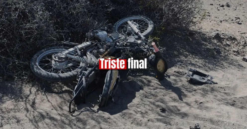 Le habían robado la moto y la encontró un mes después, destruida