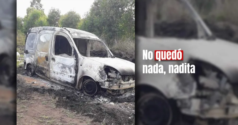 Se incendió una camioneta en Capital