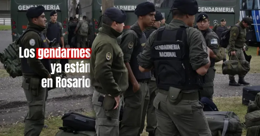 Los gendarmes llegaron a Rosario