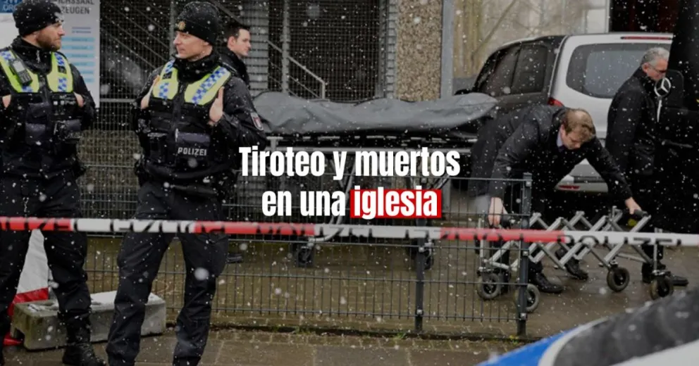 Ocho personas murieron por un ataque armado en una iglesia de Alemania