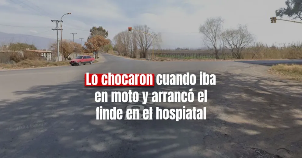 Un motociclista fue atropellado por un auto