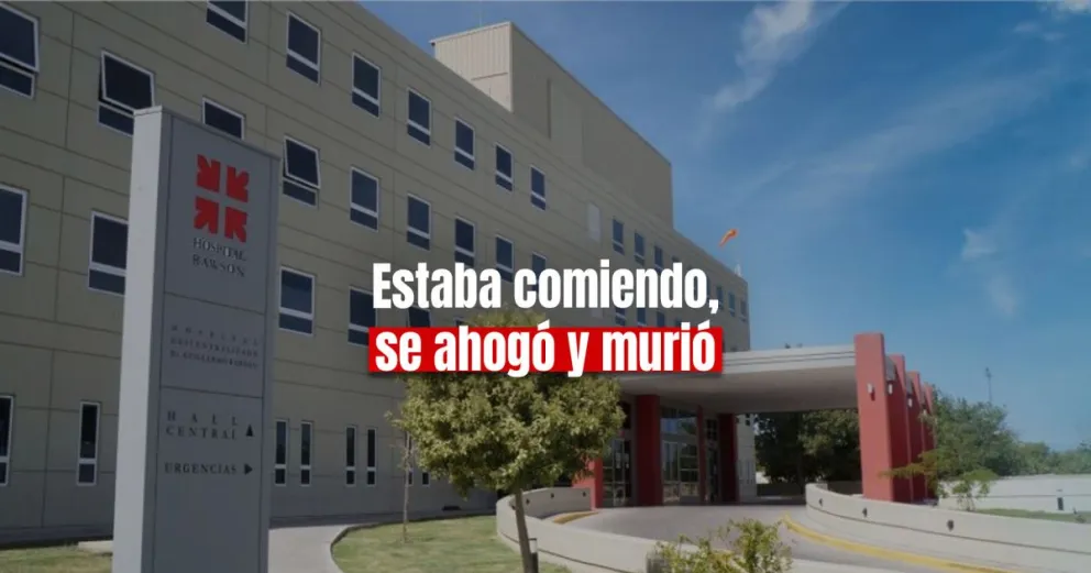 Un hombre se ahogó con comida y murió 