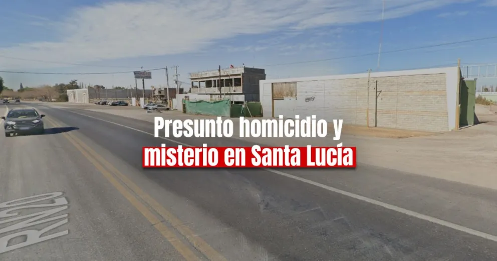 Investigan un presunto homicidio en Santa Lucía 