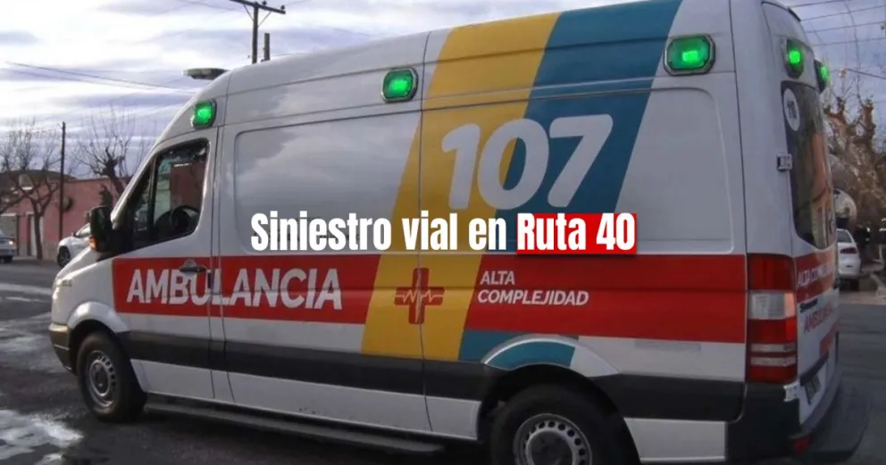 Un motociclista chocó con un camión en Ruta 40