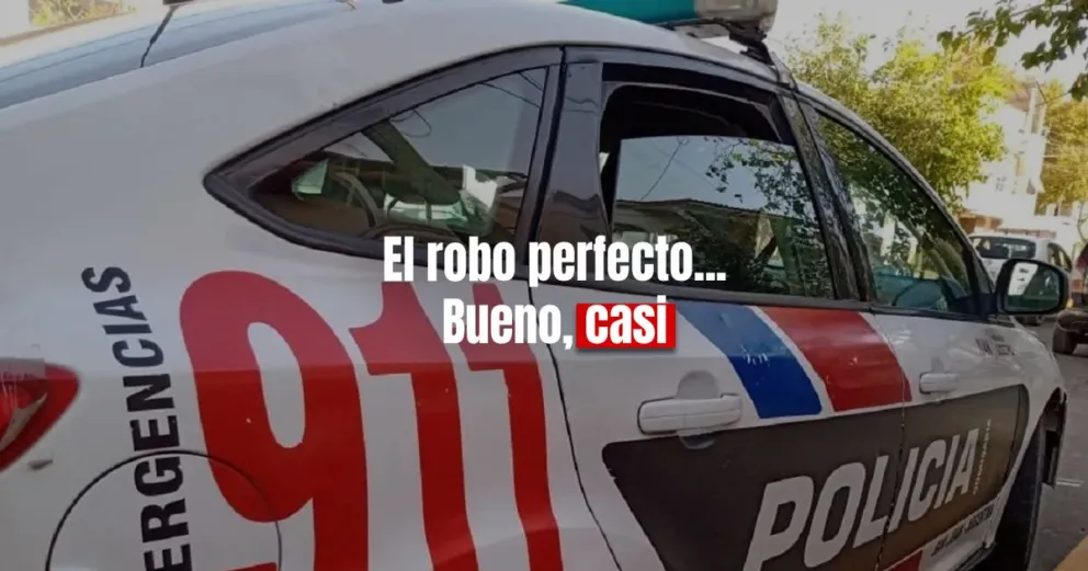 Robó y se dio a la fuga por el techo