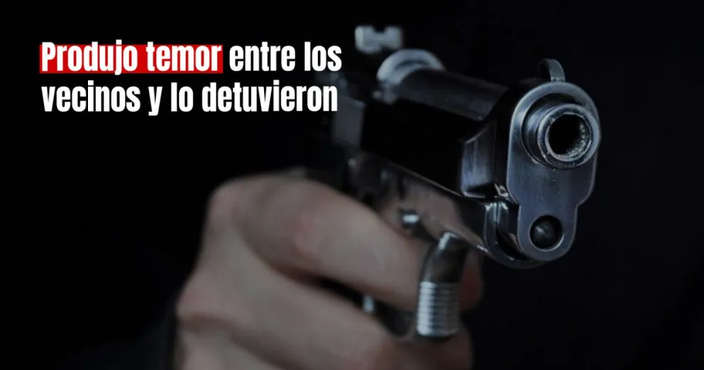 Temor en Capital por un hombre armado