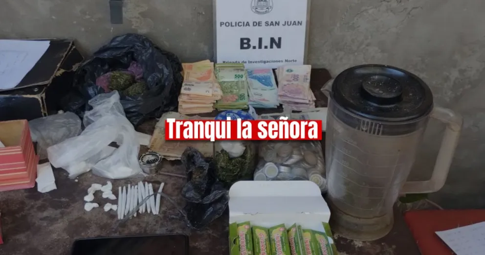 Por un robo allanaron un domicilio en Santa Lucía y encontraron drogas