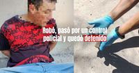 Robó, intentó huir, pero fue capturado