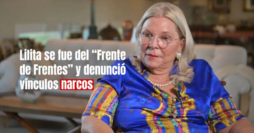 Carrió se despegó del “Frente de Frentes” por vínculos con el narcotráfico
