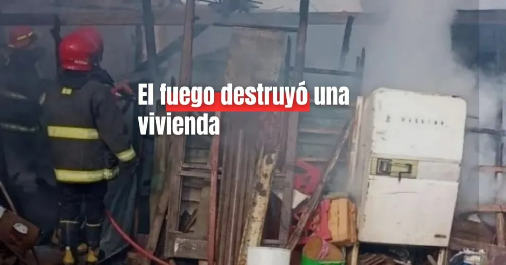 Se incendió una vivienda en Rawson