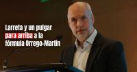 El jefe de gobierno de la ciudad de Buenos Aires, celebro la formula Orrego – Martin