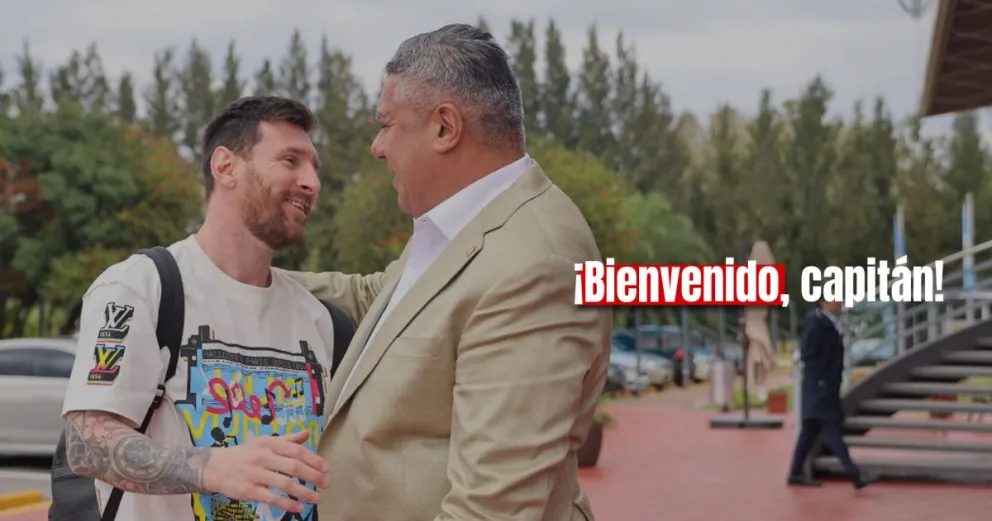 Messi llegó al país para sumarse a la Selección