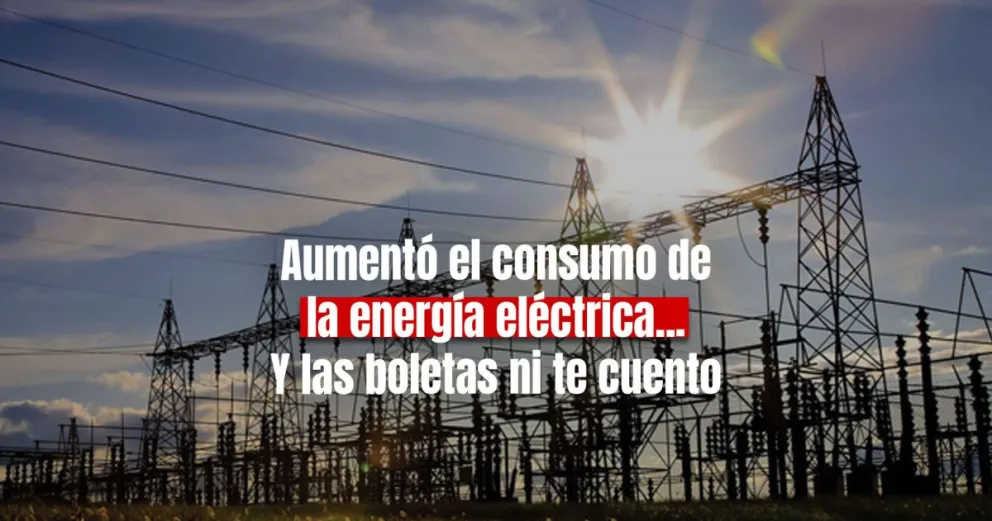 Aseguran que el consumo de energía aumentó un 12%