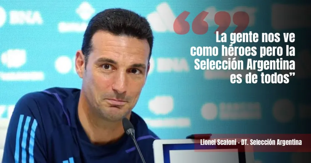 Scaloni habló de todo en su primera conferencia tras el campeonato del mundo