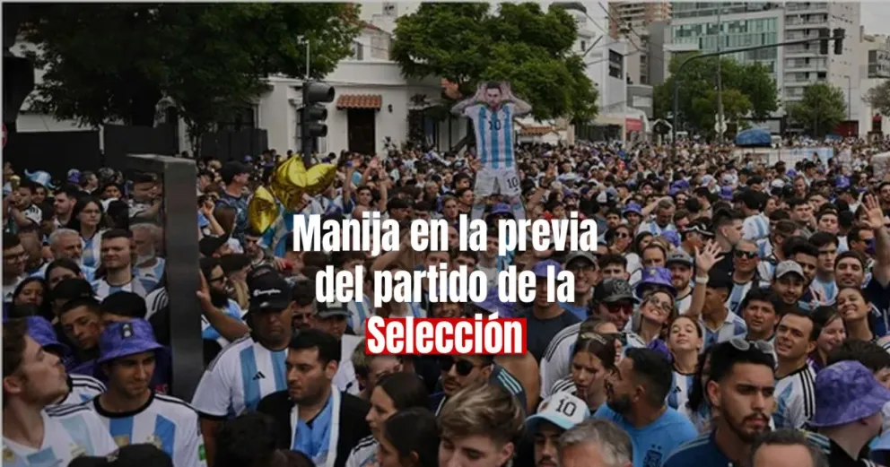 A horas del partido de la Selección una multitud a las afueras del Monumental 