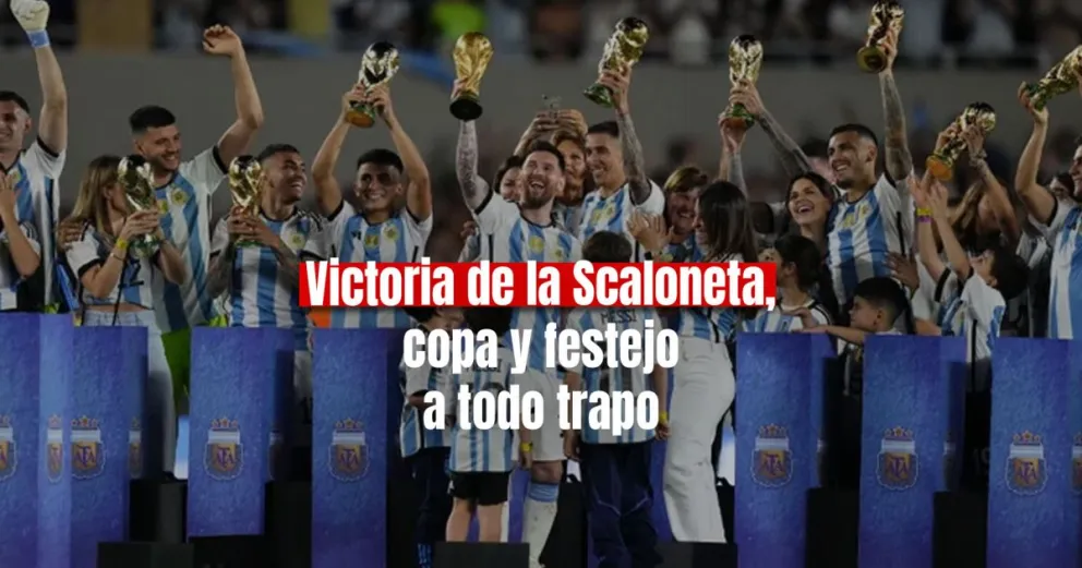 Argentina venció a Panamá y festejó la Copa con la gente