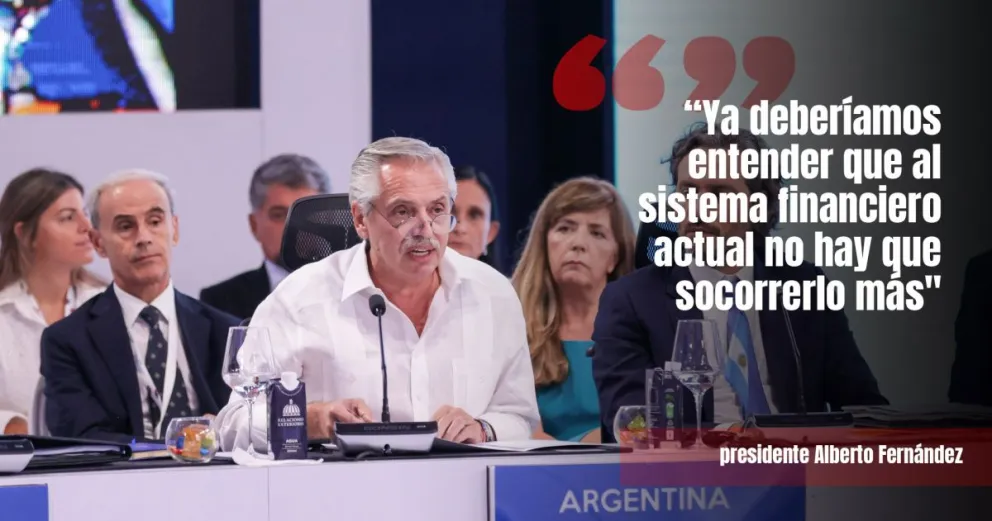 Alberto Fernández pidió un cambio urgente del sistema financiero internacional