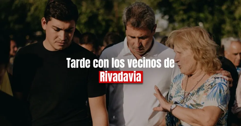 Uñac acompañó a los candidatos de Rivadavia