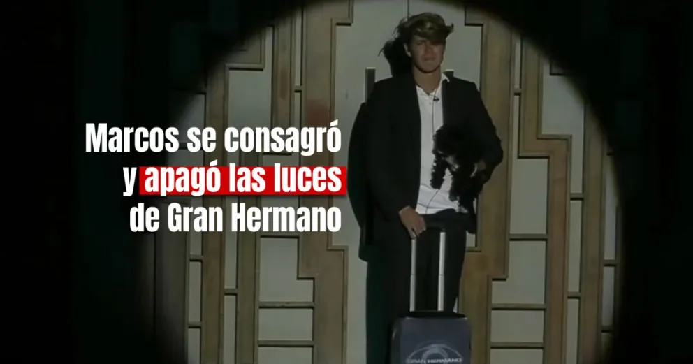 Marcos Ginocchio fue el ganador de Gran Hermano con el 70,83% de los votos 