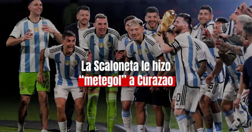 Argentina vapuleó a Curazao en el segundo amistoso post-mundial 