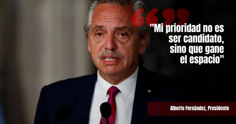 Alberto Fernández aseguró que no tiene como prioridad ser candidato